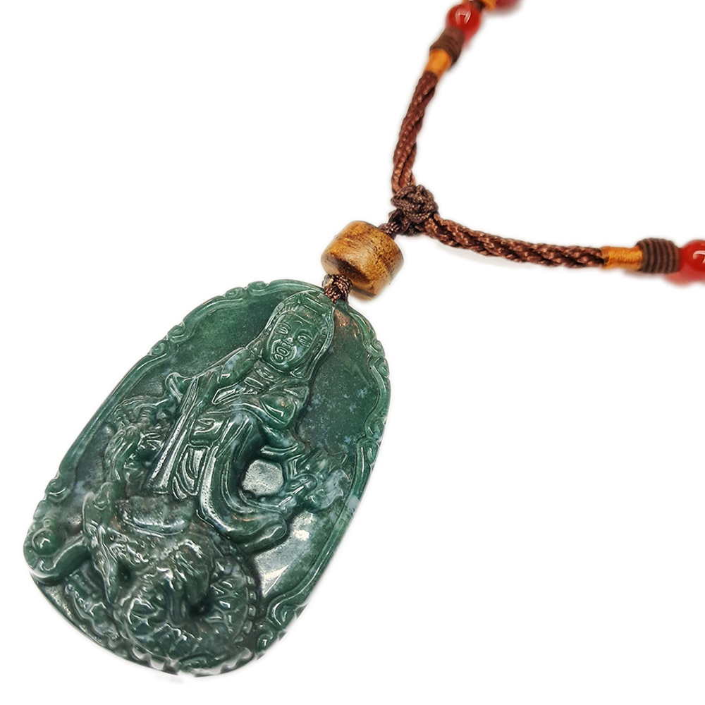 騎龍觀音{七彩玉}項鍊【十方】138981