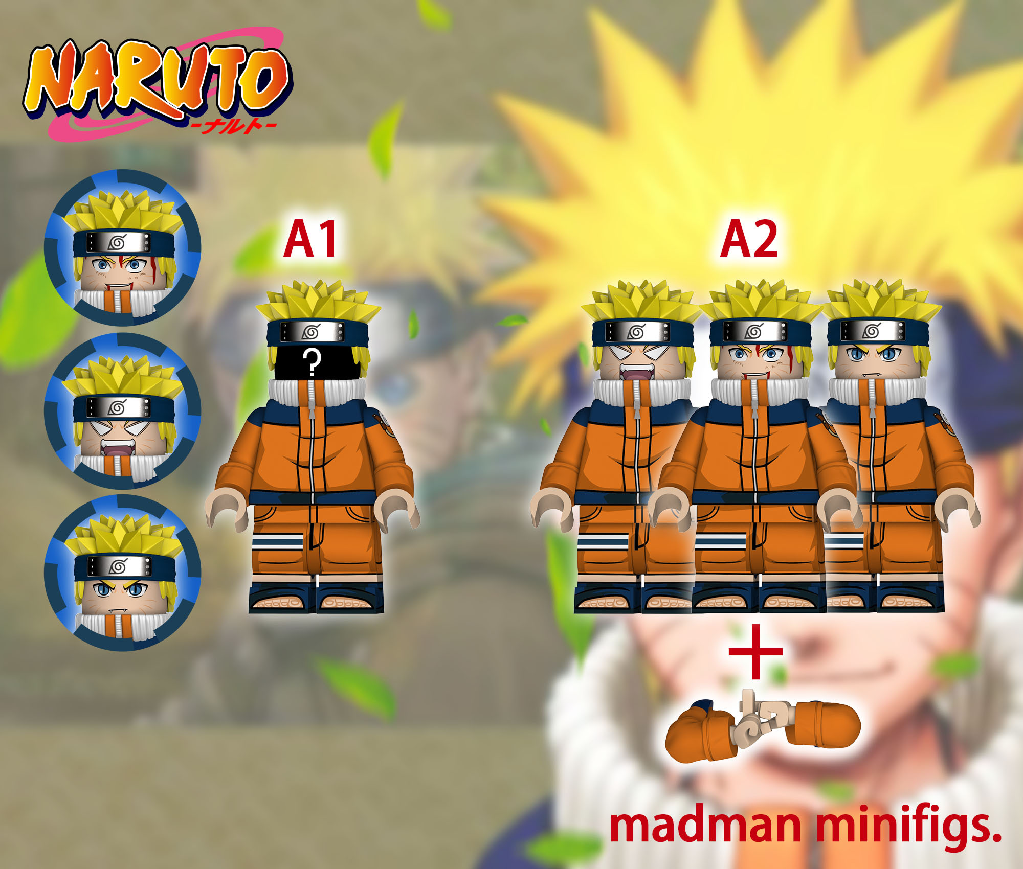[Madman][Preorder] Naruto Set [UVprinted]