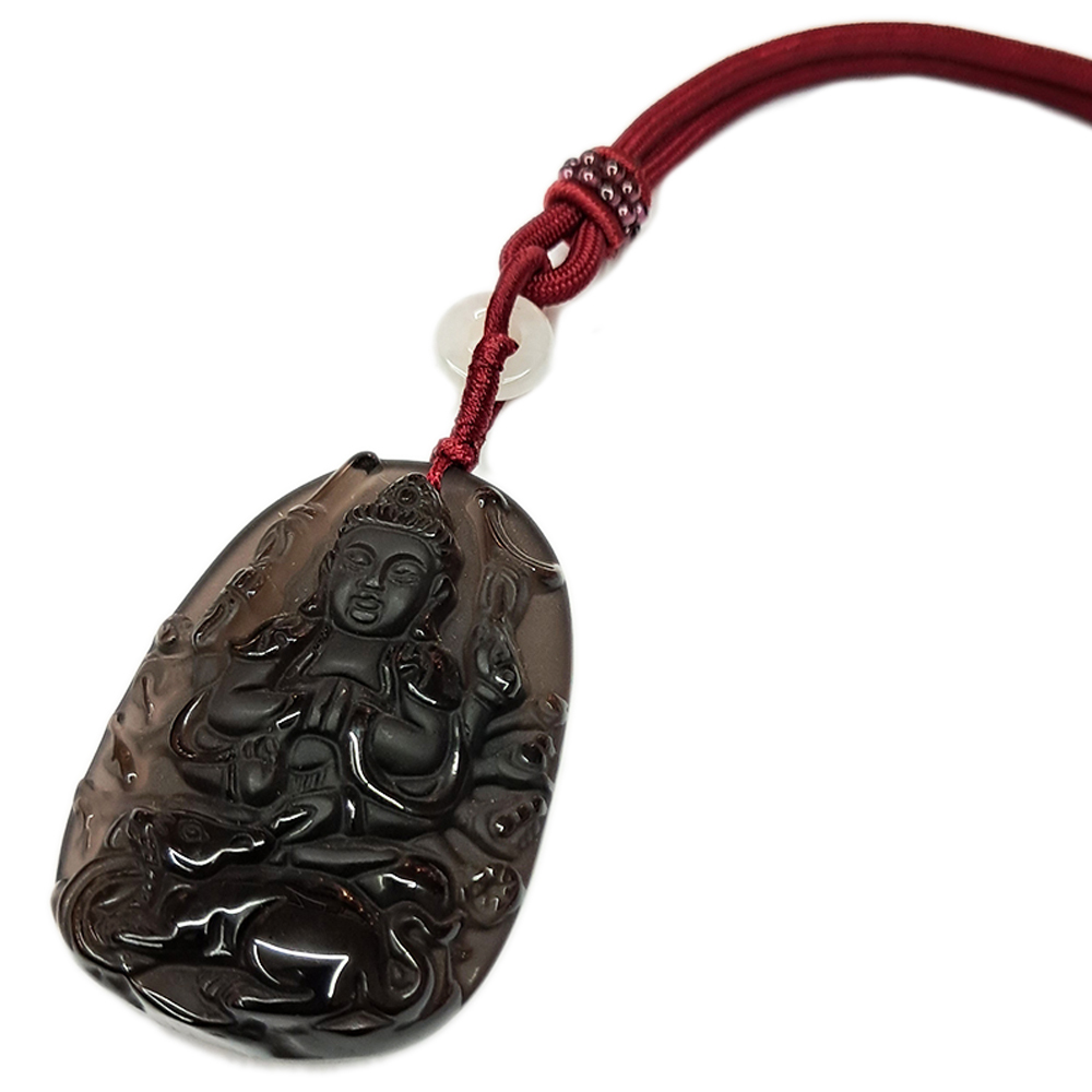 千手觀音{冰種黑曜}項鍊【十方】【十方】148322