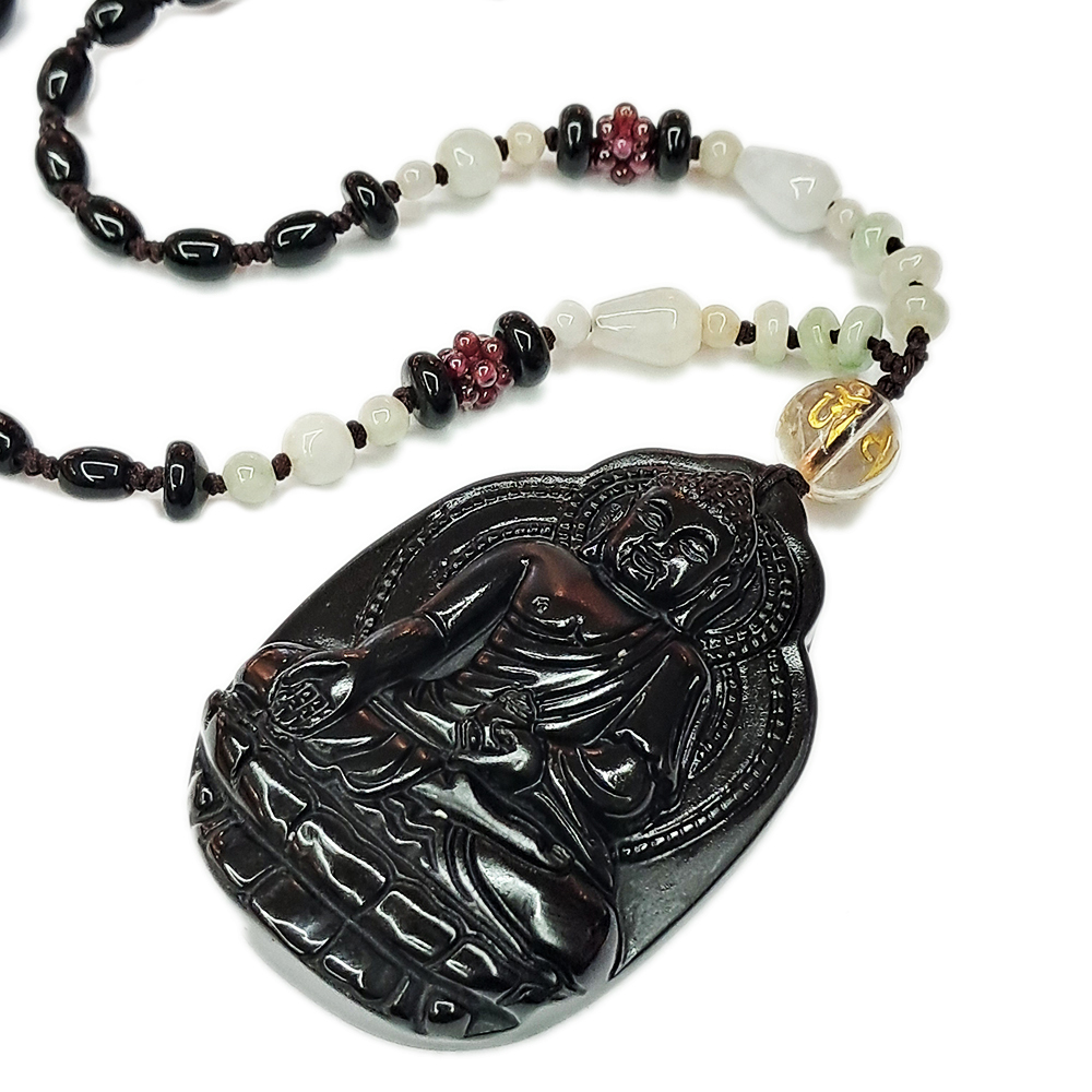 藥師佛{黑曜岩}項鍊【十方】131616