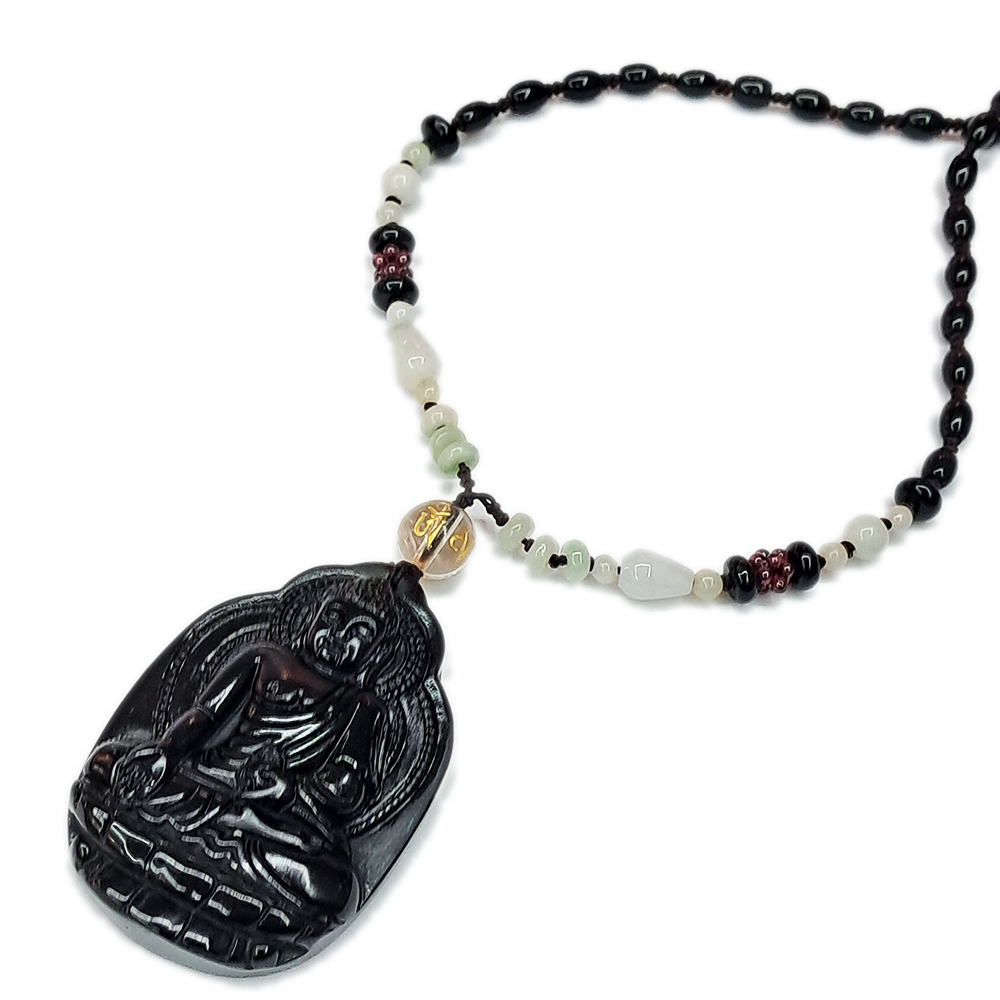 藥師佛{黑曜岩}項鍊【十方】131616