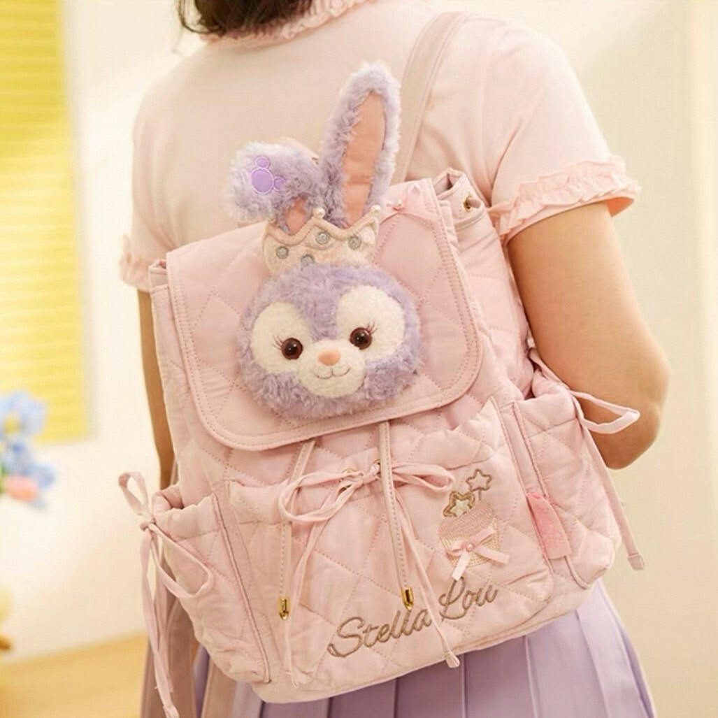 夢幻慶典系列 史黛拉露 星黛露 StellaLou 絨毛大頭造型 後背包 -上海迪士尼樂園