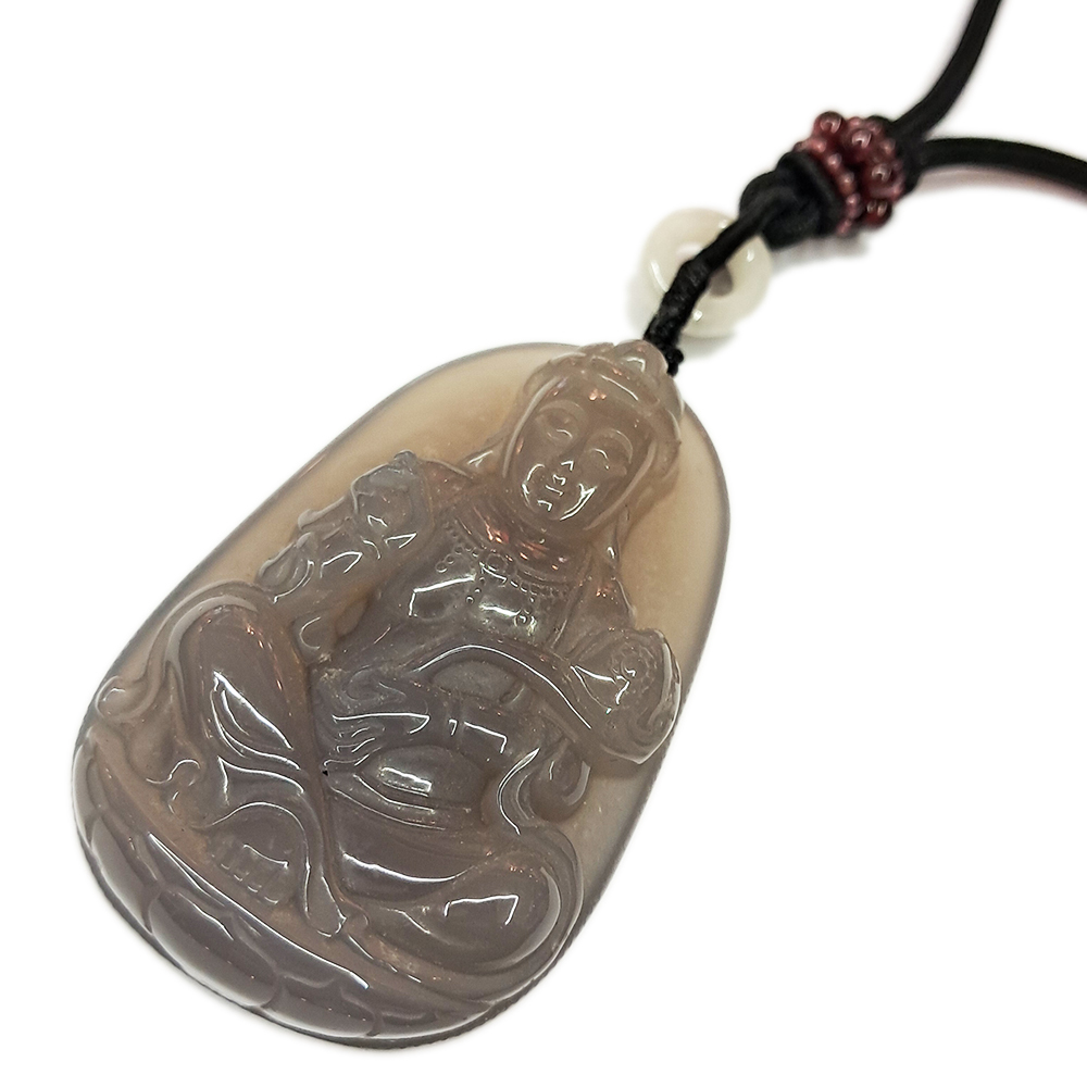 如意觀音{紫玉髓}中國結項鍊【十方】136031