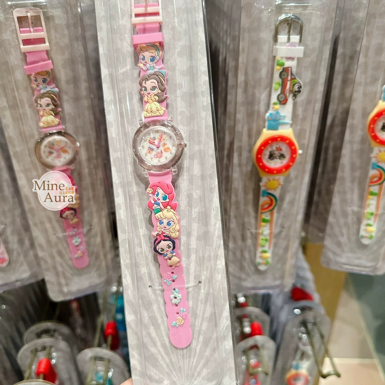 公主系列 Princess Line 公主集合 Q版 圖案 錶帶 兒童 手錶 -上海迪士尼樂園