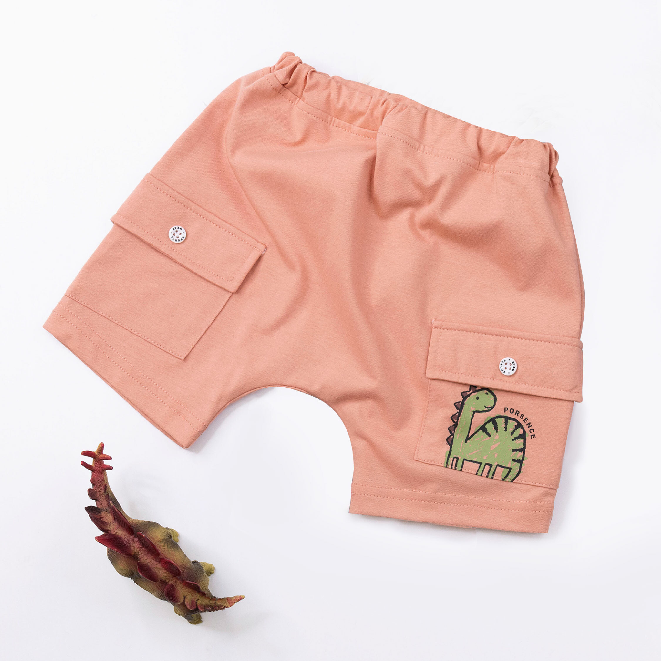 波紳士【12051】童趣塗鴉恐龍舒適短褲＊二色