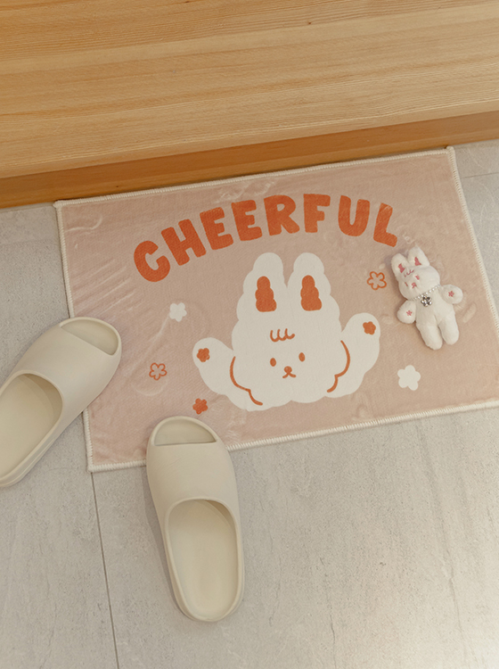 軟軟兔真絲方形止滑地毯