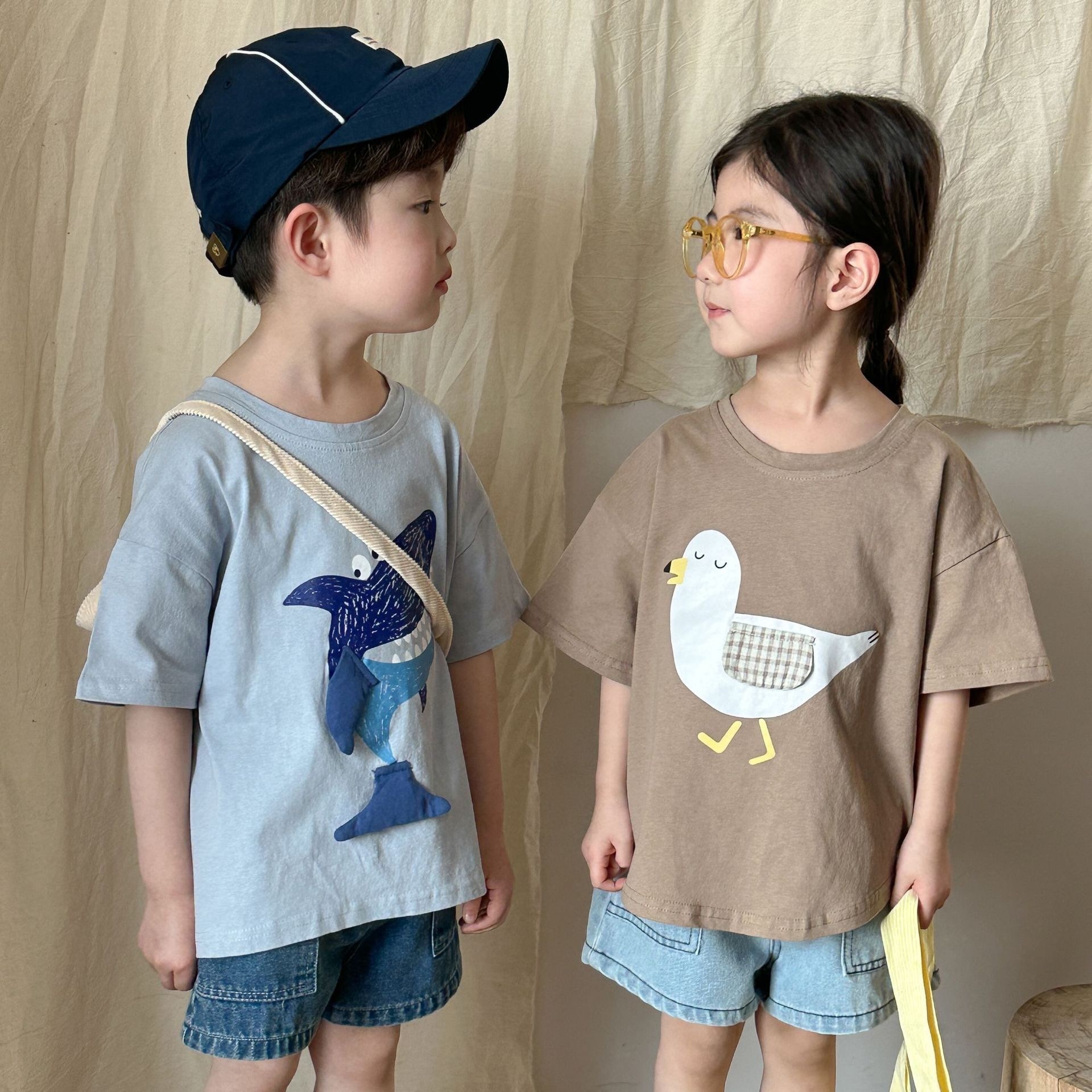 微立體小鴨鯊魚上衣