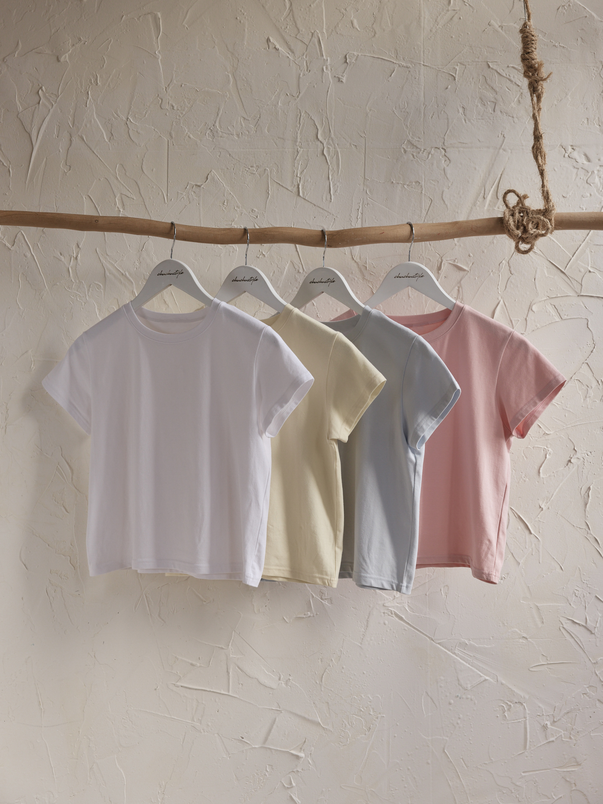 棉花糖親膚柔軟短tee