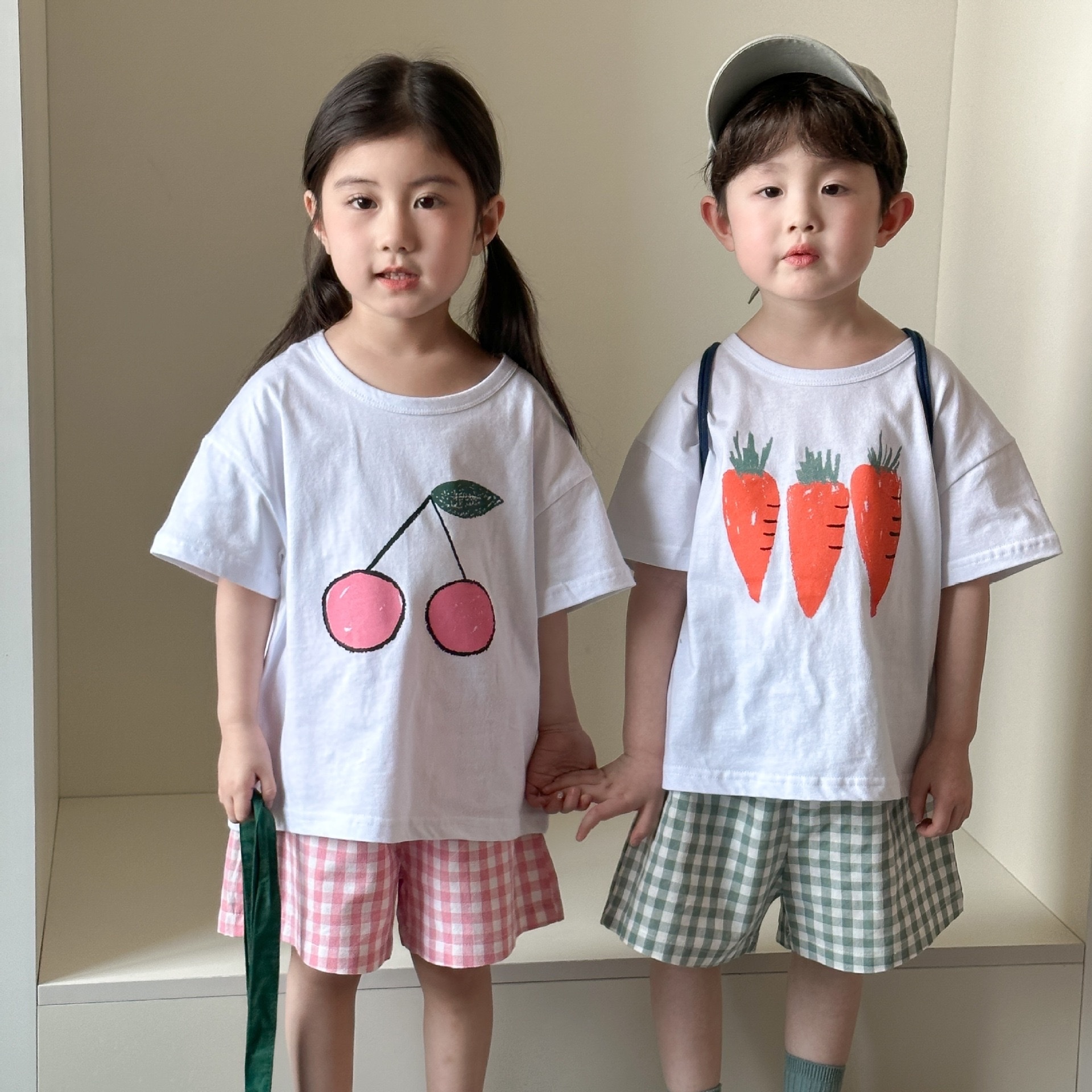 夏季輕薄純棉水果蔬菜套裝