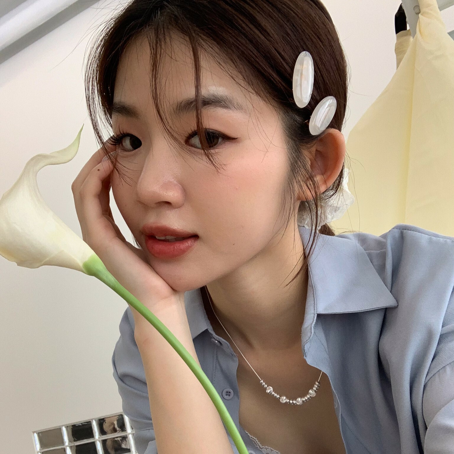 ISA_抓住浪漫的春天 高級感貝殼小髮夾_52060