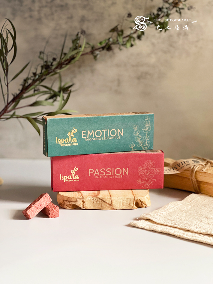 來自秘魯全天然、環境友善手工製作 Ispalla聖木玫瑰錐香 聖木尤加利錐香 - 光之薩滿