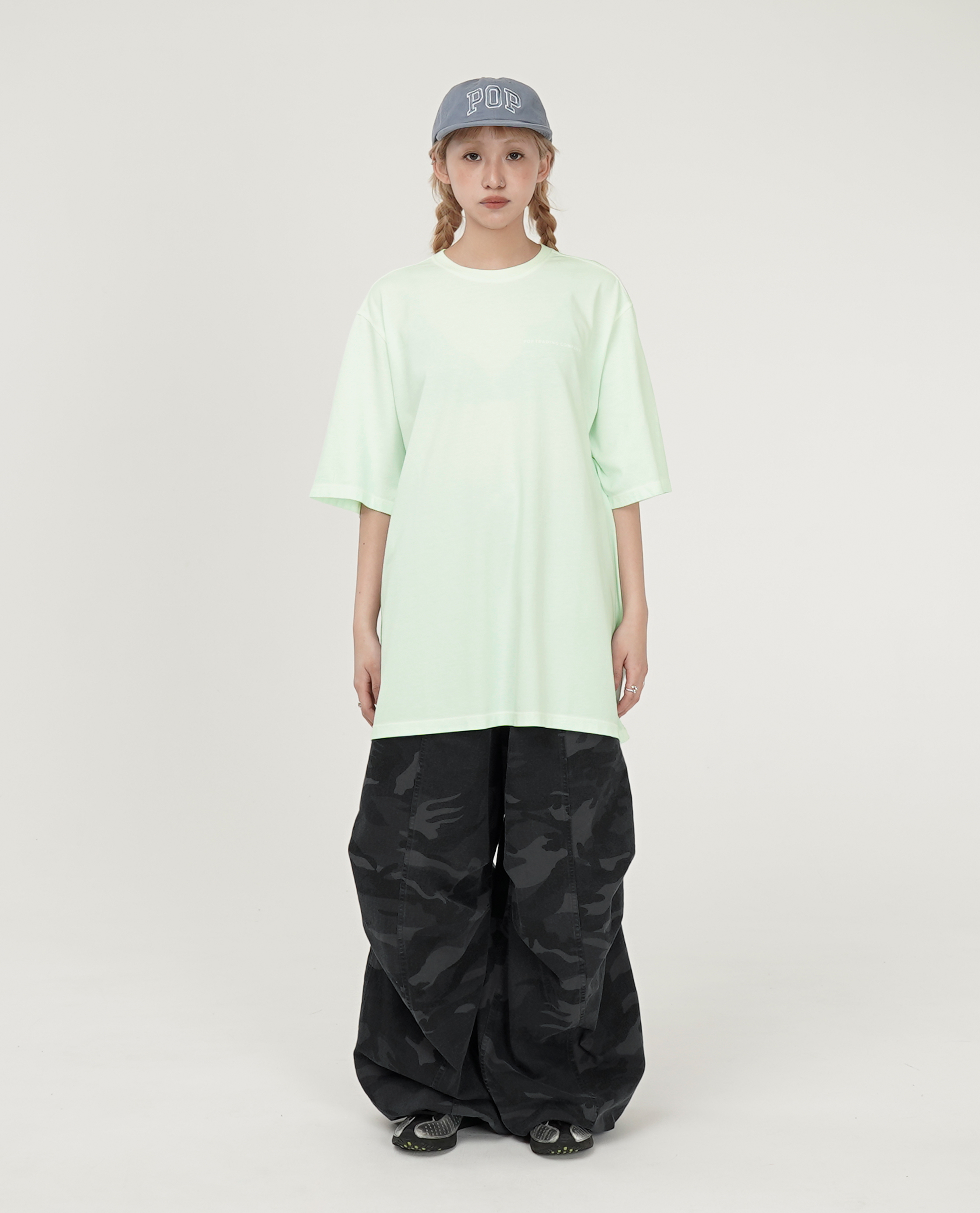 內綁繩水洗低飽和抗撕裂迷彩褲