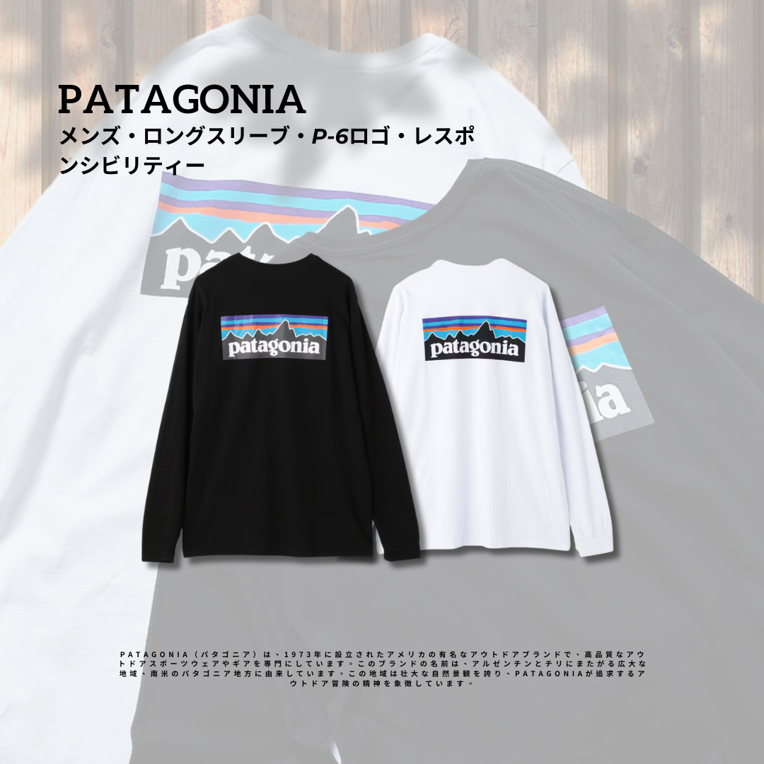 "代購" Patagonia 經典LOGO 背圖薄長袖