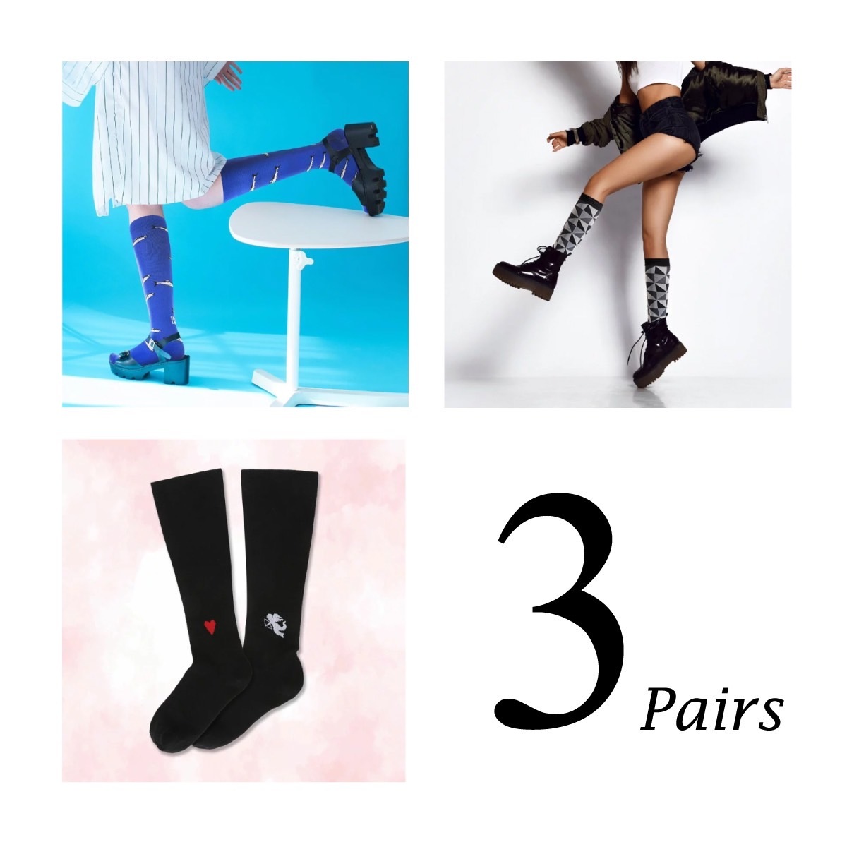 海寧專屬｜團購專屬組合W（共3雙）｜壓力襪