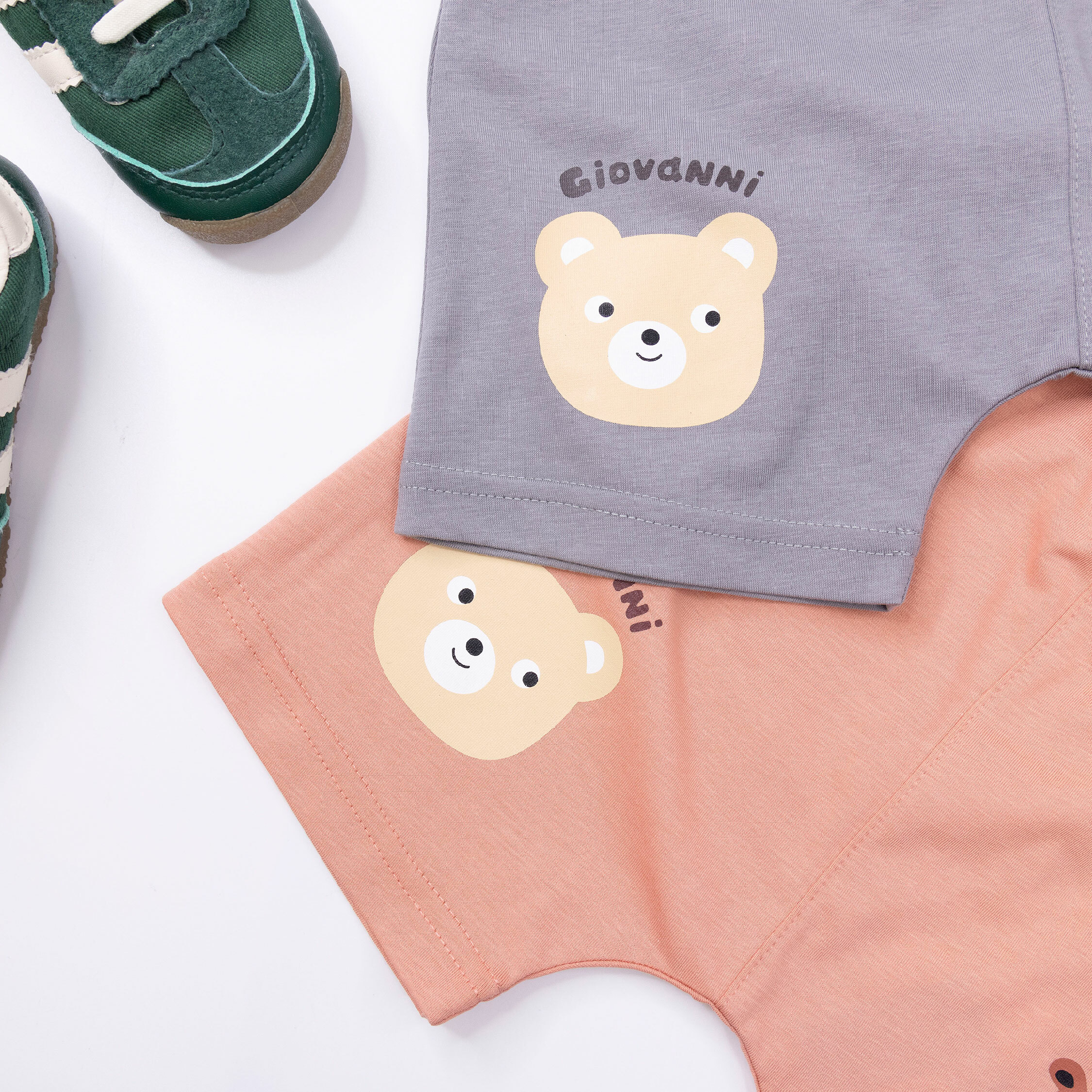 范侖鐵諾【32052】熊熊與花豹印花短褲＊二色