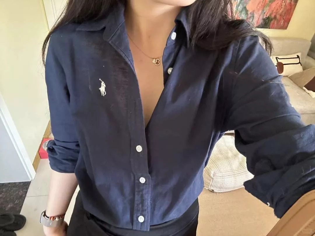 Polo Ralph Lauren 女裝 棉麻混紡恤衫 Cotton and Linen Shirt