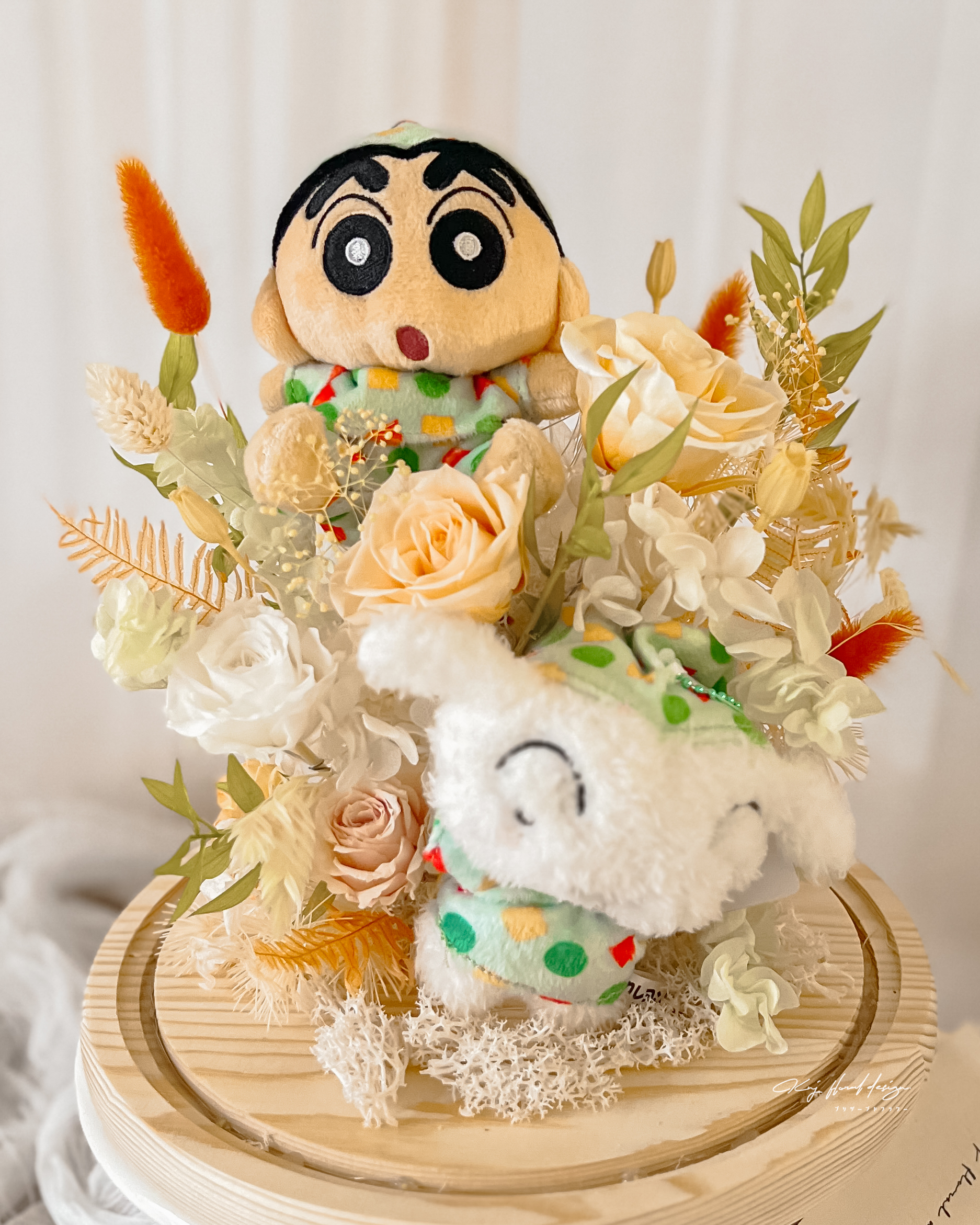 睡衣小新永生玫瑰花盅L號