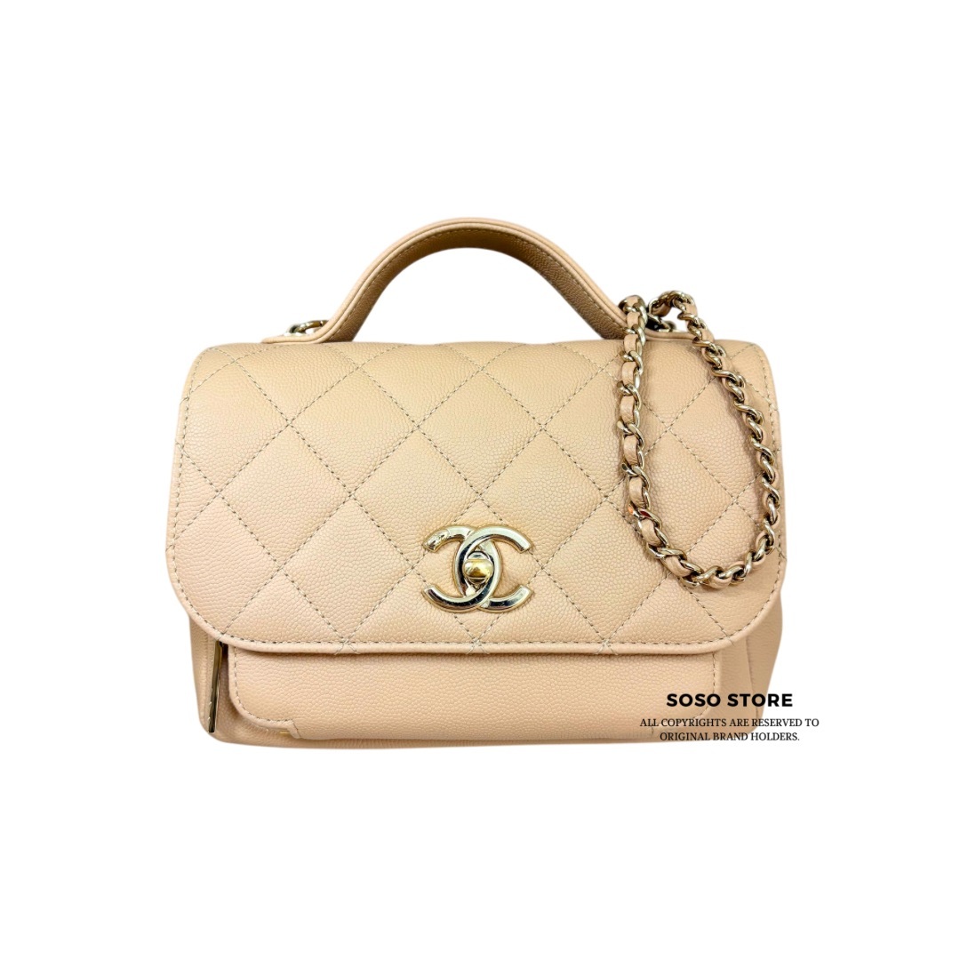 Chanel Business Affinity Bag - Beige / Ghw