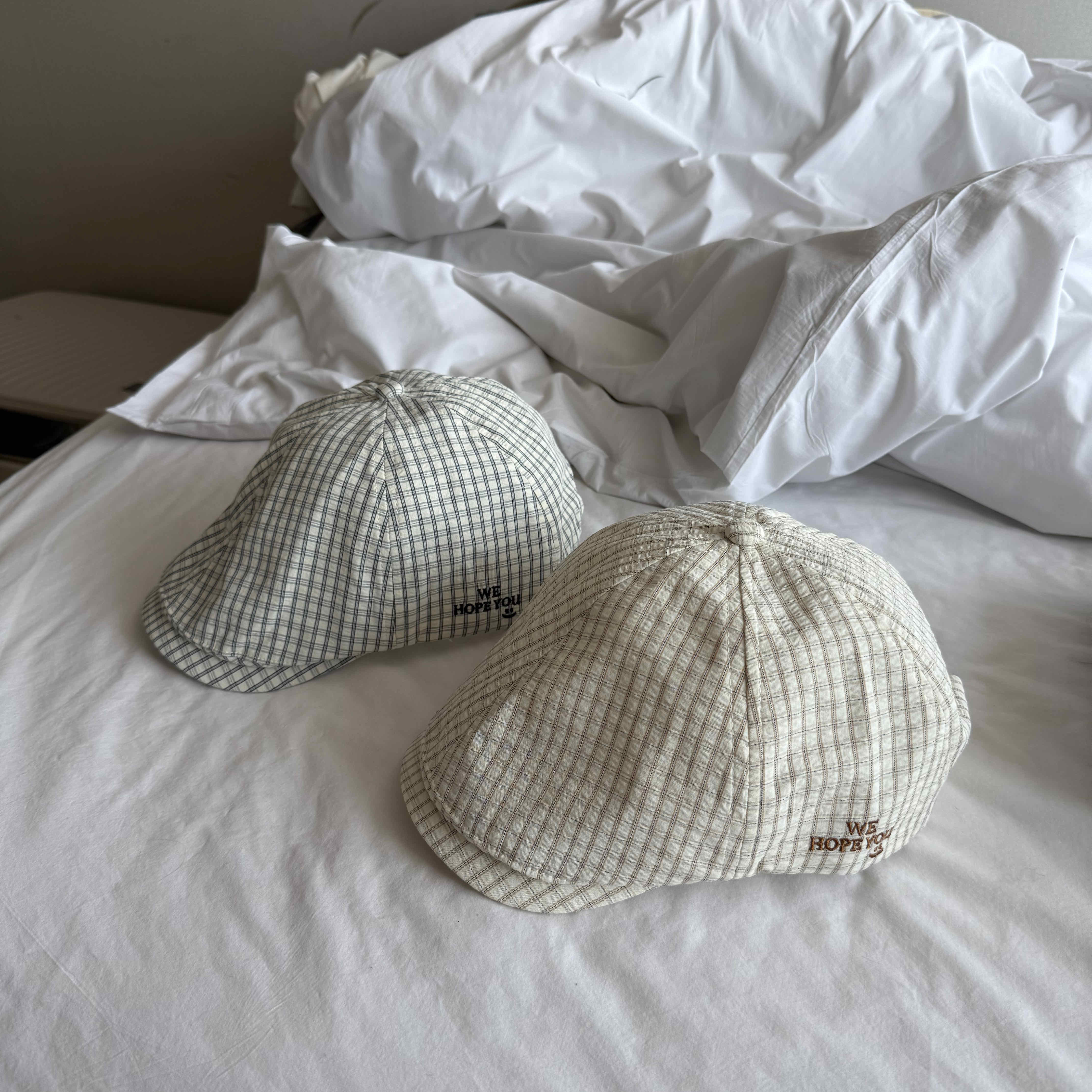 🇰🇷 俏皮風格子小偷帽｜2 color