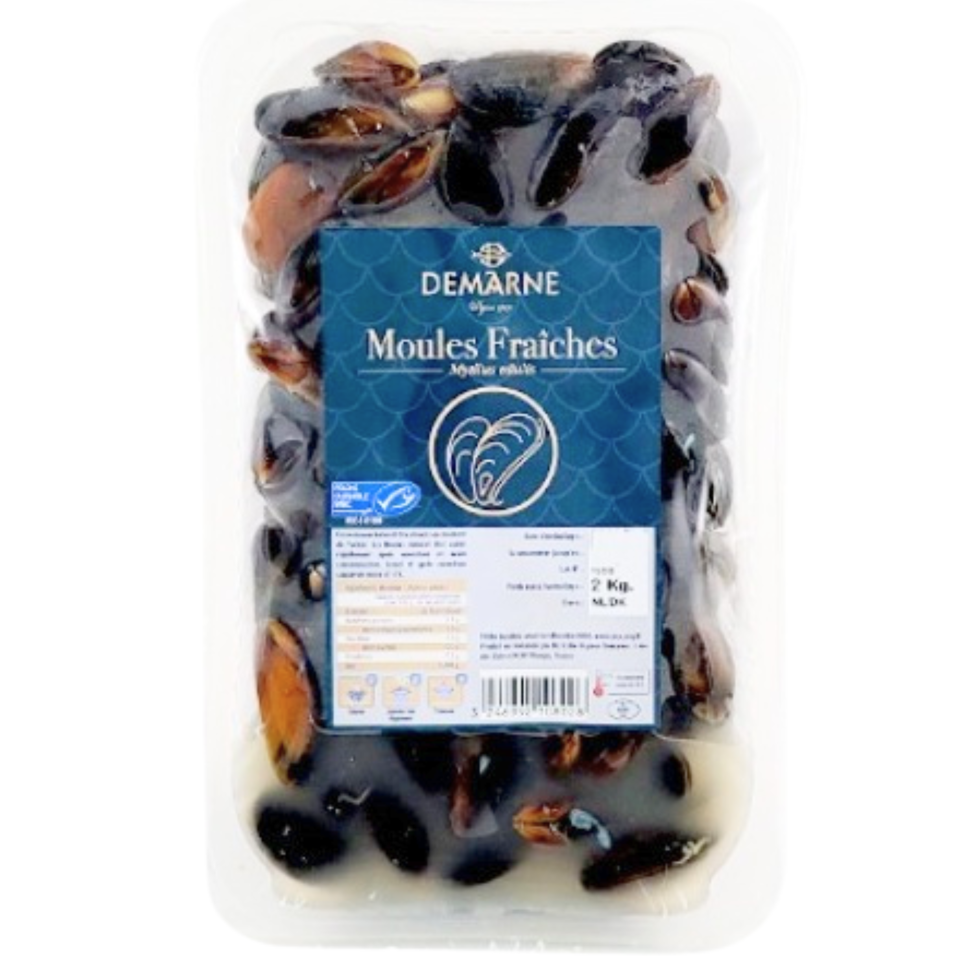 <預訂>荷蘭冷凍活青口  Dutch Chilled Moules Fraiches  1000克 /包 (0-4 ℃)
