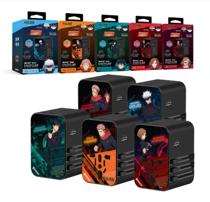 （2026新年限時優惠）XPower x 咒術迴戰 TA45B 6輸出 45W PD/PPS GaN旅行充電器