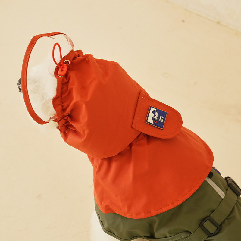 puppygallery｜全天候防水雨衣 軍綠