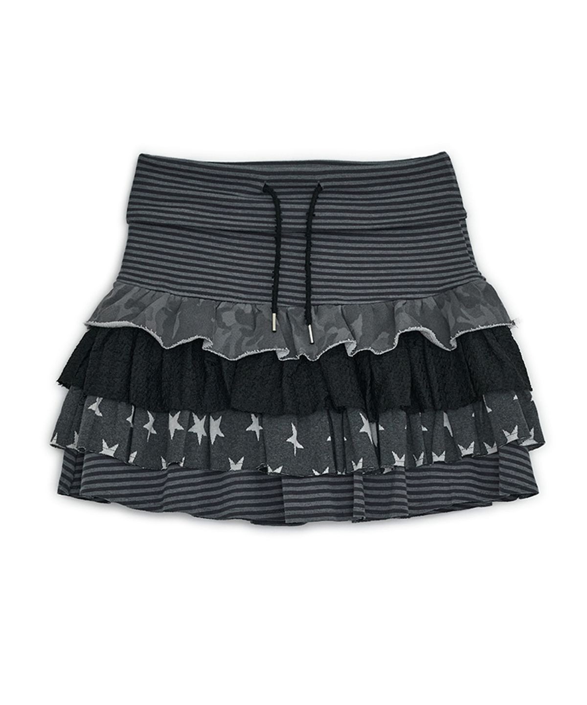 HUG YOUR SKIN ■ Cancan Layered Skirt HUG YOUR SKIN) Cancan layered skirt - 2col
