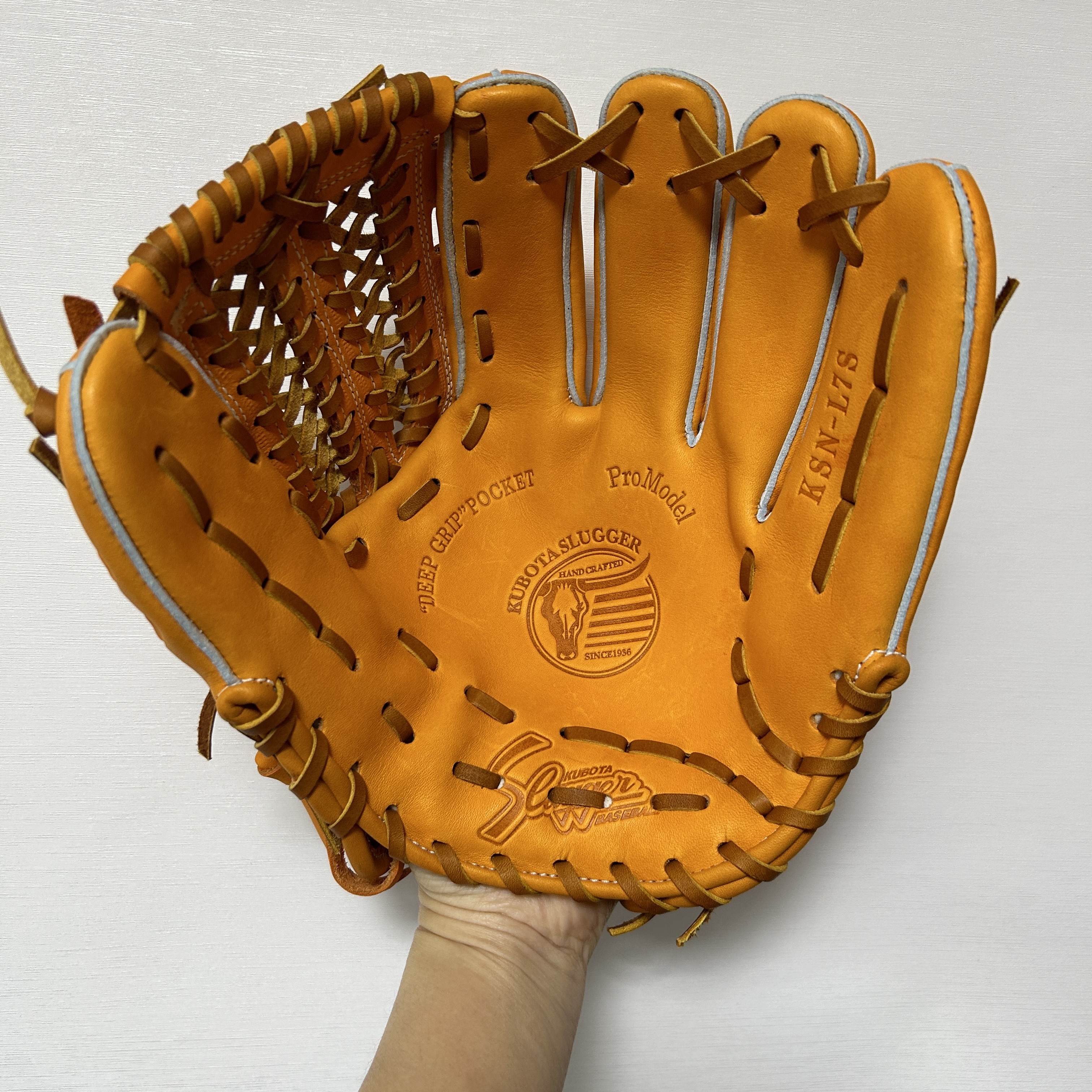Slugger KSN-L7S 軟式 久保田Slugger 軟式內野外野全守備位置兼用KSN-L7 手套掌心約