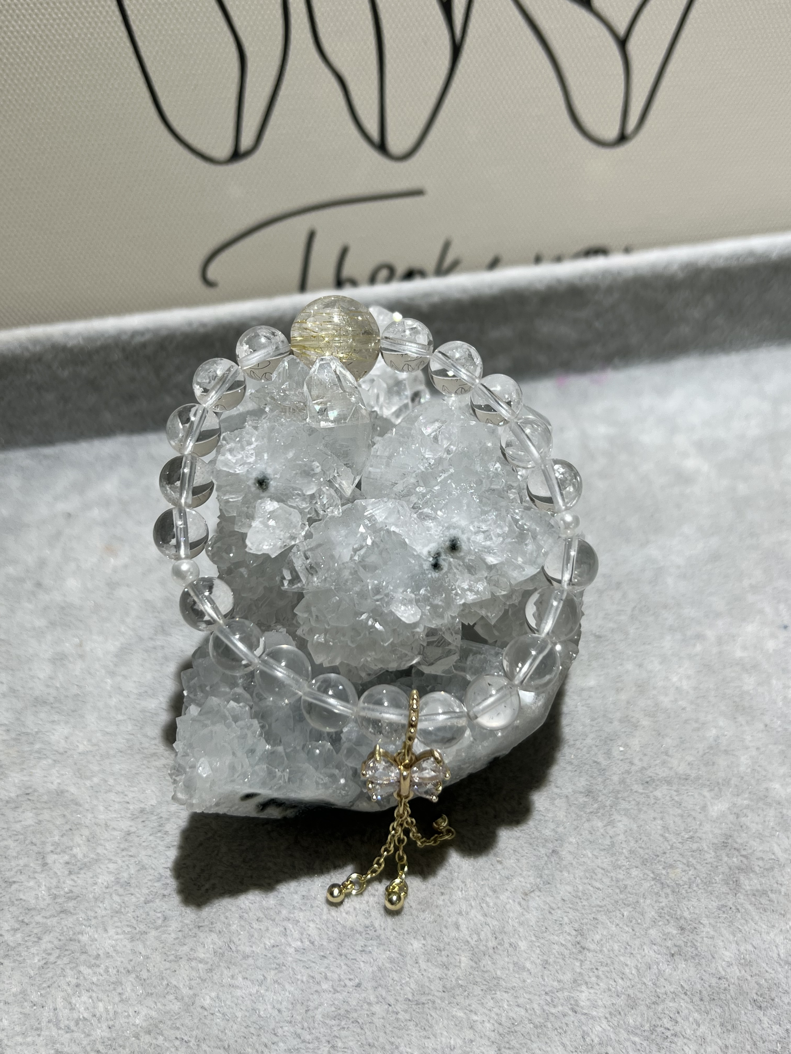 白水晶DIY設計款手串8mm