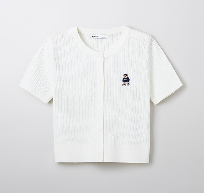 【現貨】【SPAO】Cable Cropped Cardigan