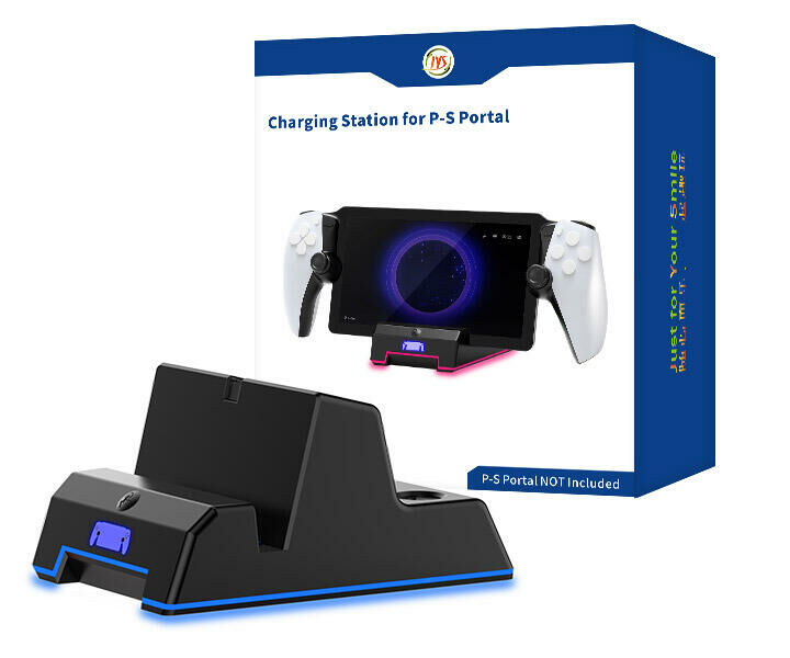 PS5 PS Portal PSP主機充電座 充電架 磁吸式 RGB燈 JYS-P5202