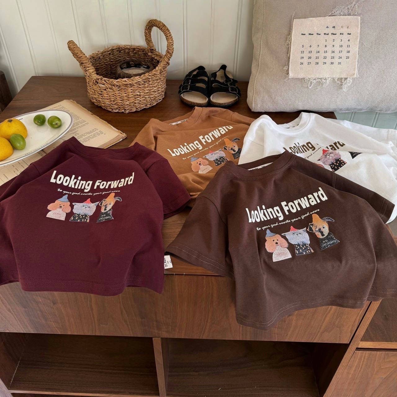 美式復古純棉T恤