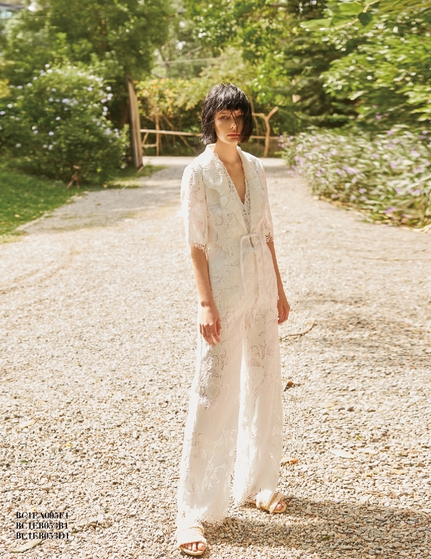 BC1EB053D1 法式生活水溶蕾絲西裝外套