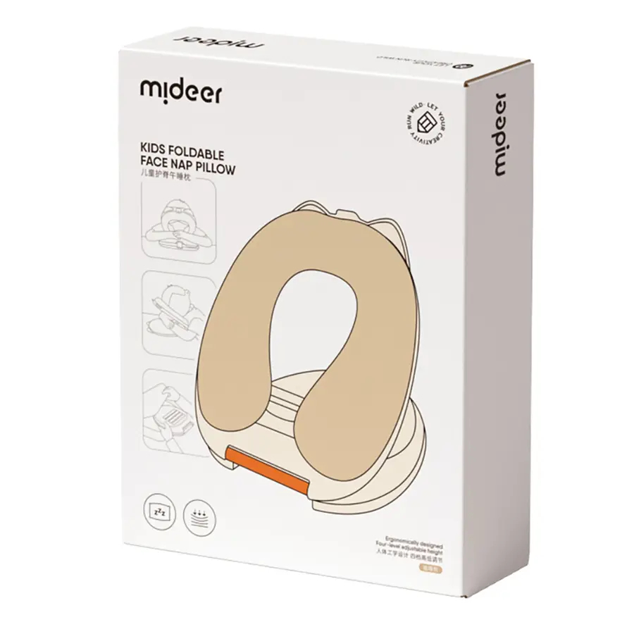 【樂森藥局】mideer 超柔護脊午睡枕、暖黃
