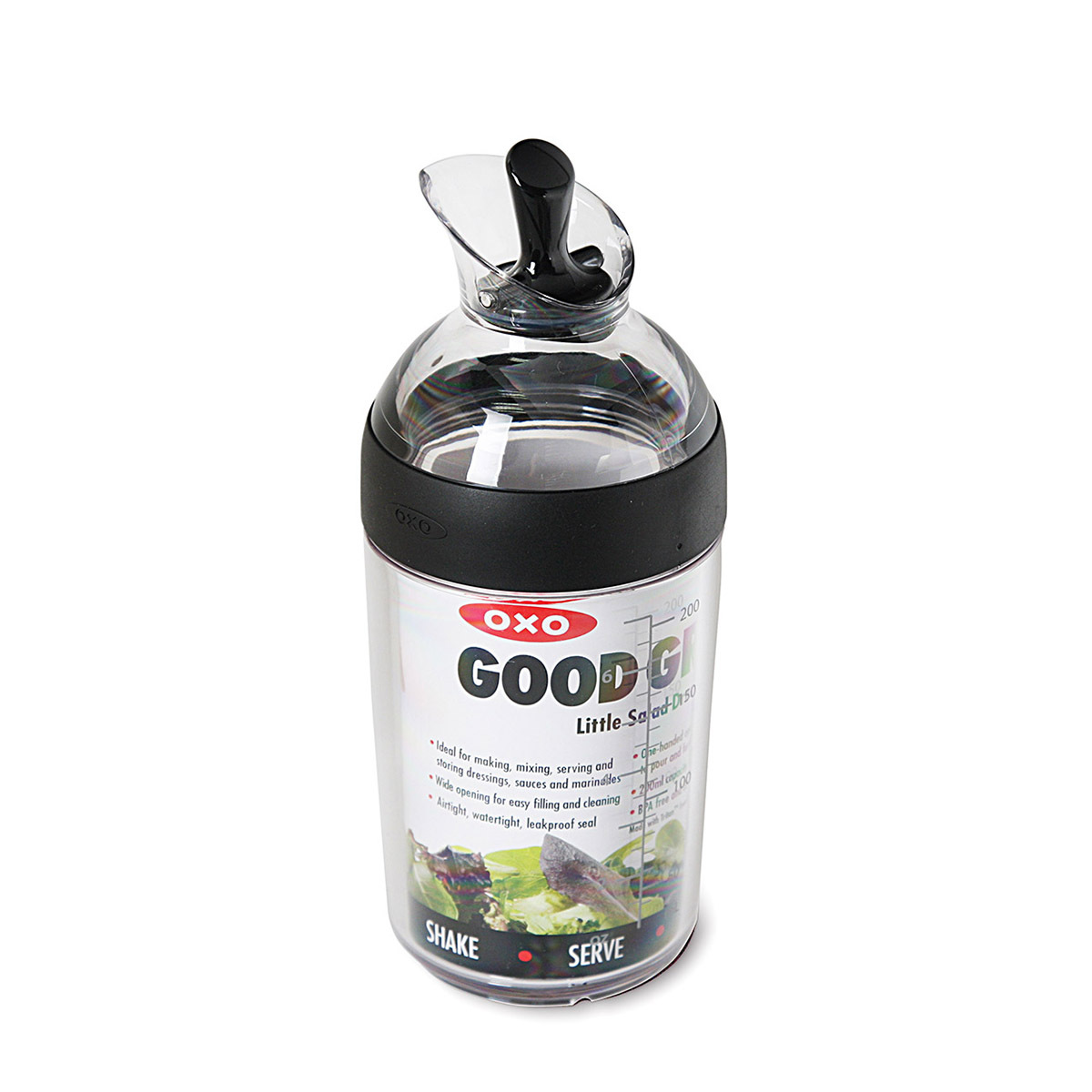 美國品牌OXO Good Grips 0.25L有蓋調味醬搖合瓶 -黑色 -1268980