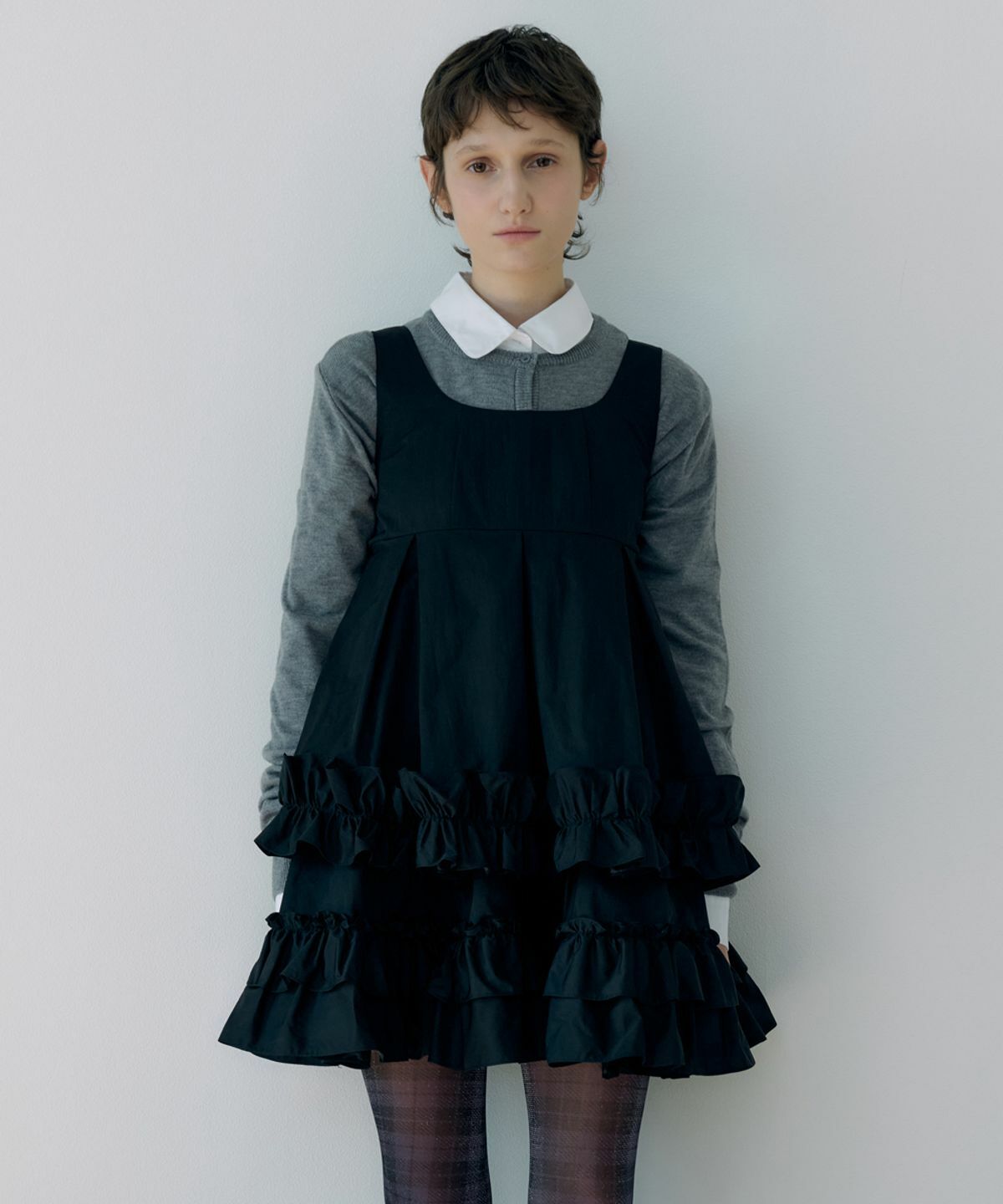 ● SINOON ● Frill Sleeveless Dress SINOON