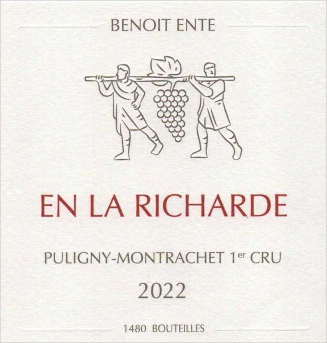 Benoit Ente Puligny Montrachet 1er Cru Folatieres En La Richarde 2022