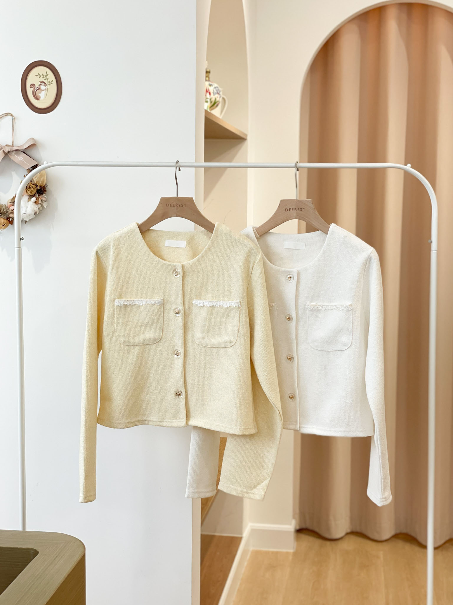 JK228 Jaune Tweedy Jacket