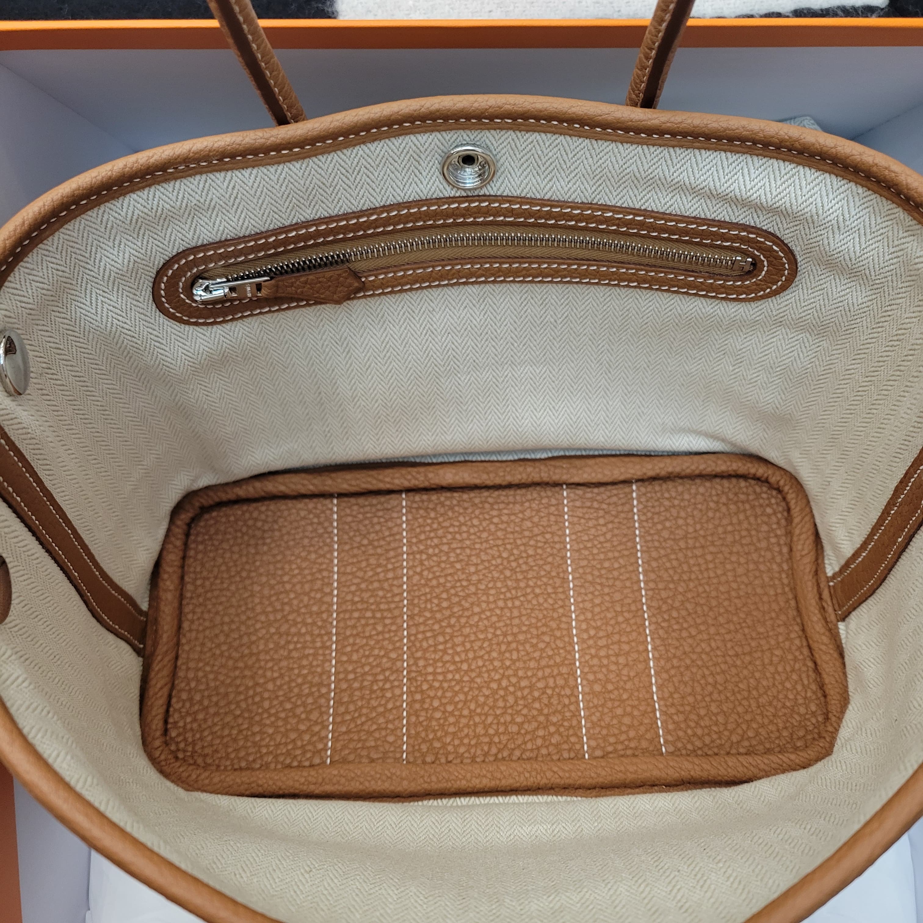 HERMES NEO GARDEN PARTY 23 MINI GOLD CK 金棕