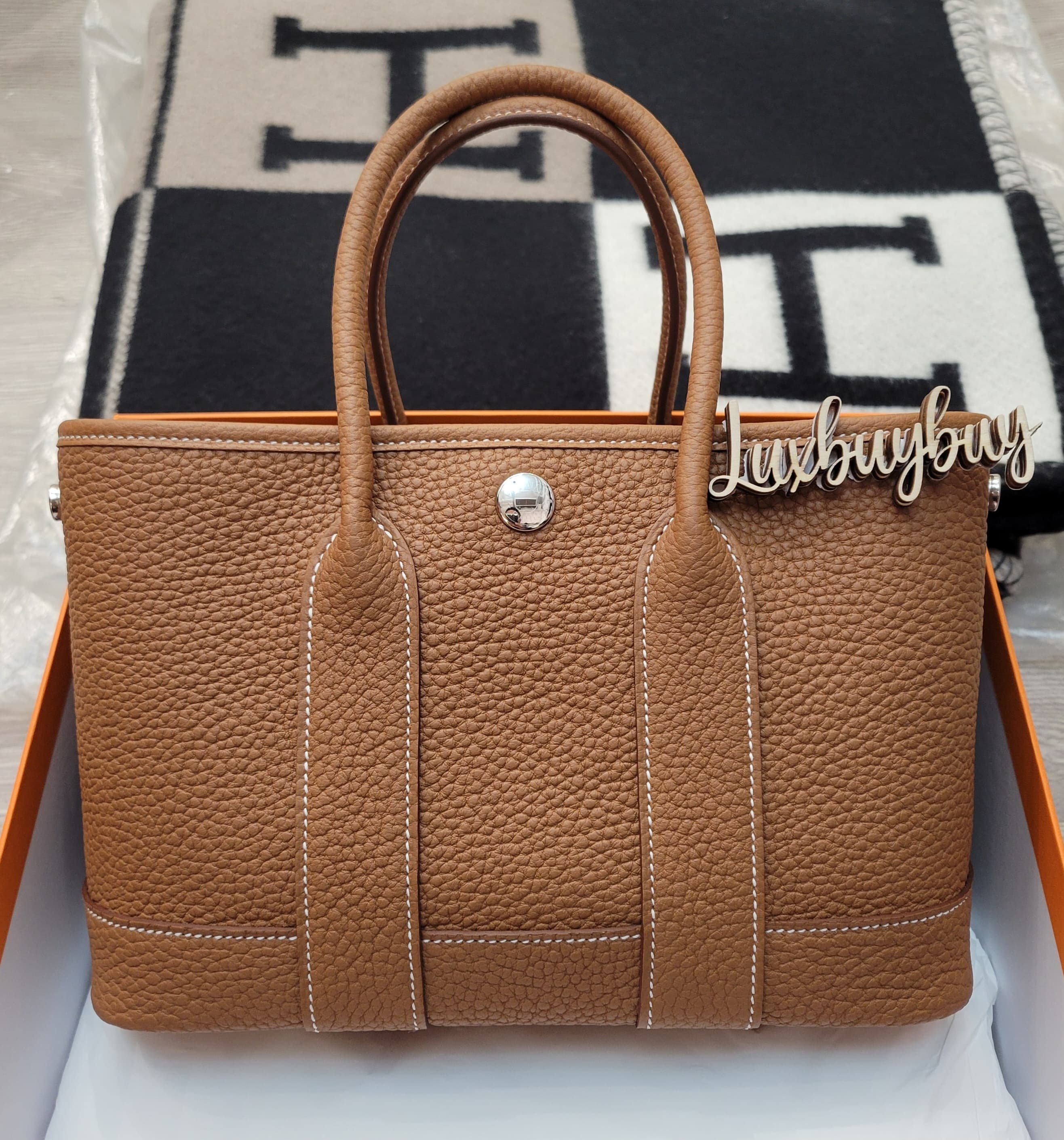 HERMES NEO GARDEN PARTY 23 MINI GOLD CK 金棕