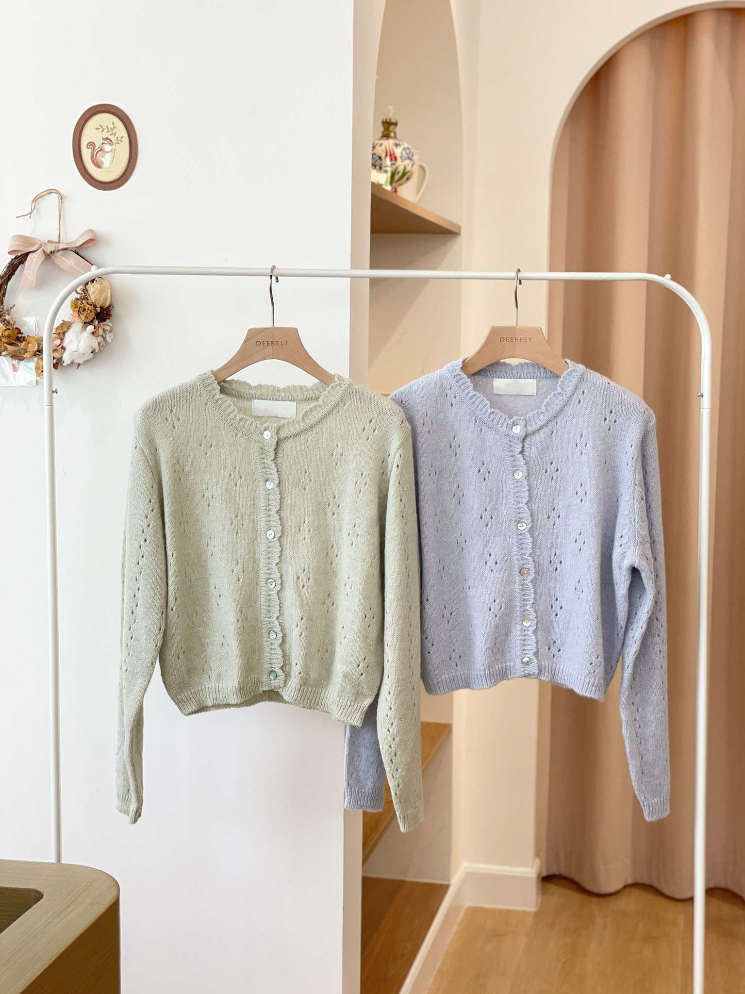 JK229 Olive Moody Cardigan