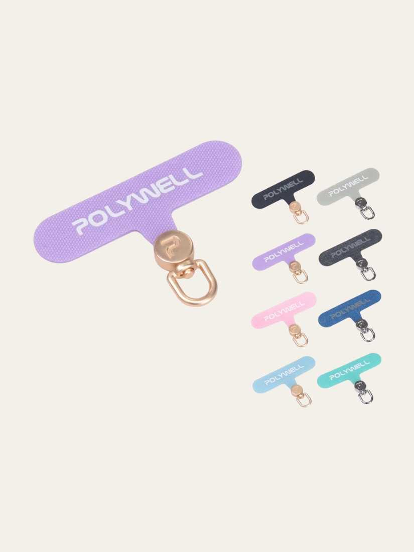 【 POLYWELL 寶利威爾 】360度手機掛繩夾片 可自由旋轉 多種顏色 安裝快速 搭配各式手機殼和手機掛繩