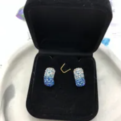 [S] GEMZ & CO RCS EARRINGS,SAPPHIRE, EA-147 (Z236)