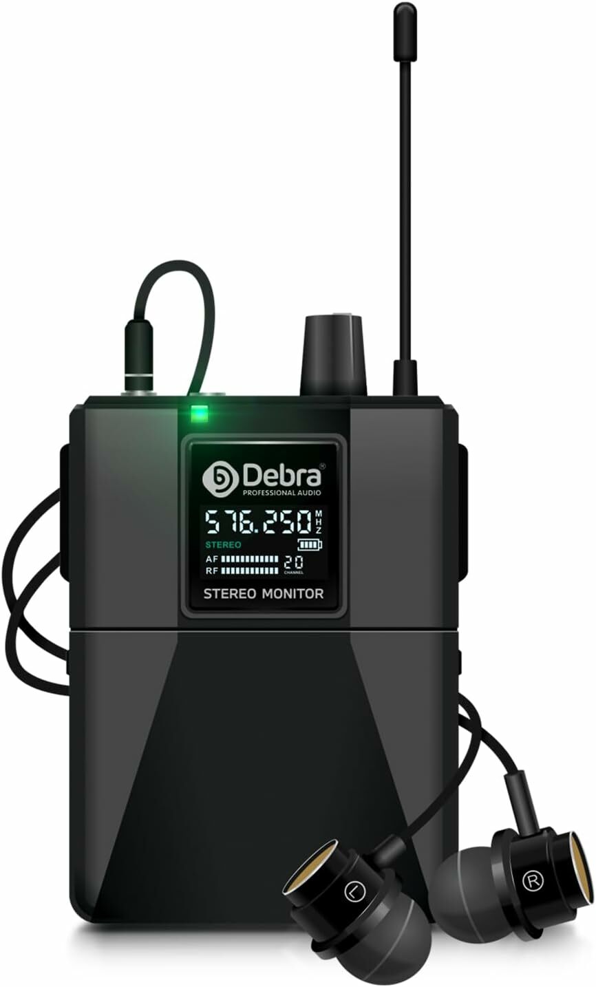 Debra Audio ST102/ST202用無線監聽腰包及耳機