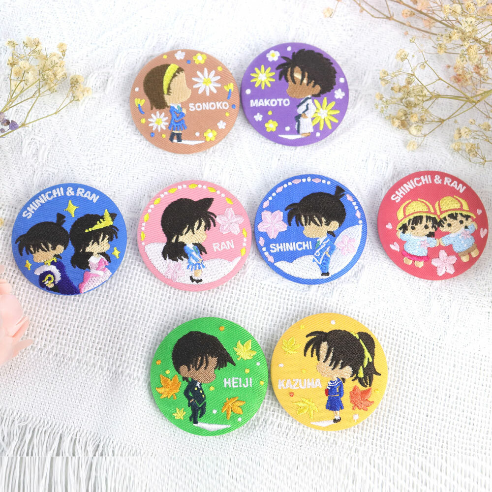 名偵探柯南-情緣布藝徽章(8款隨機)