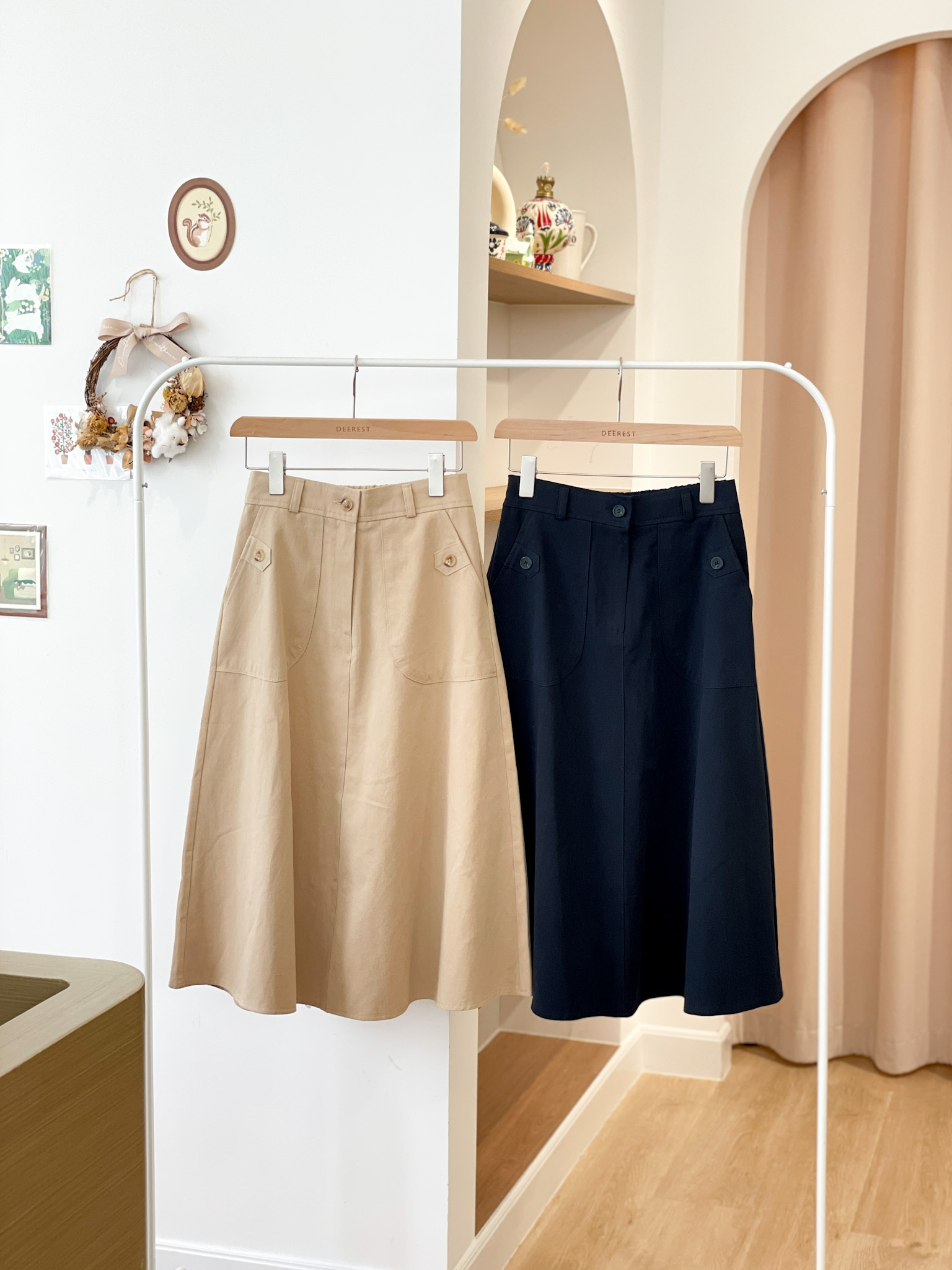 SK535 Idyllic A-lined Long Skirt