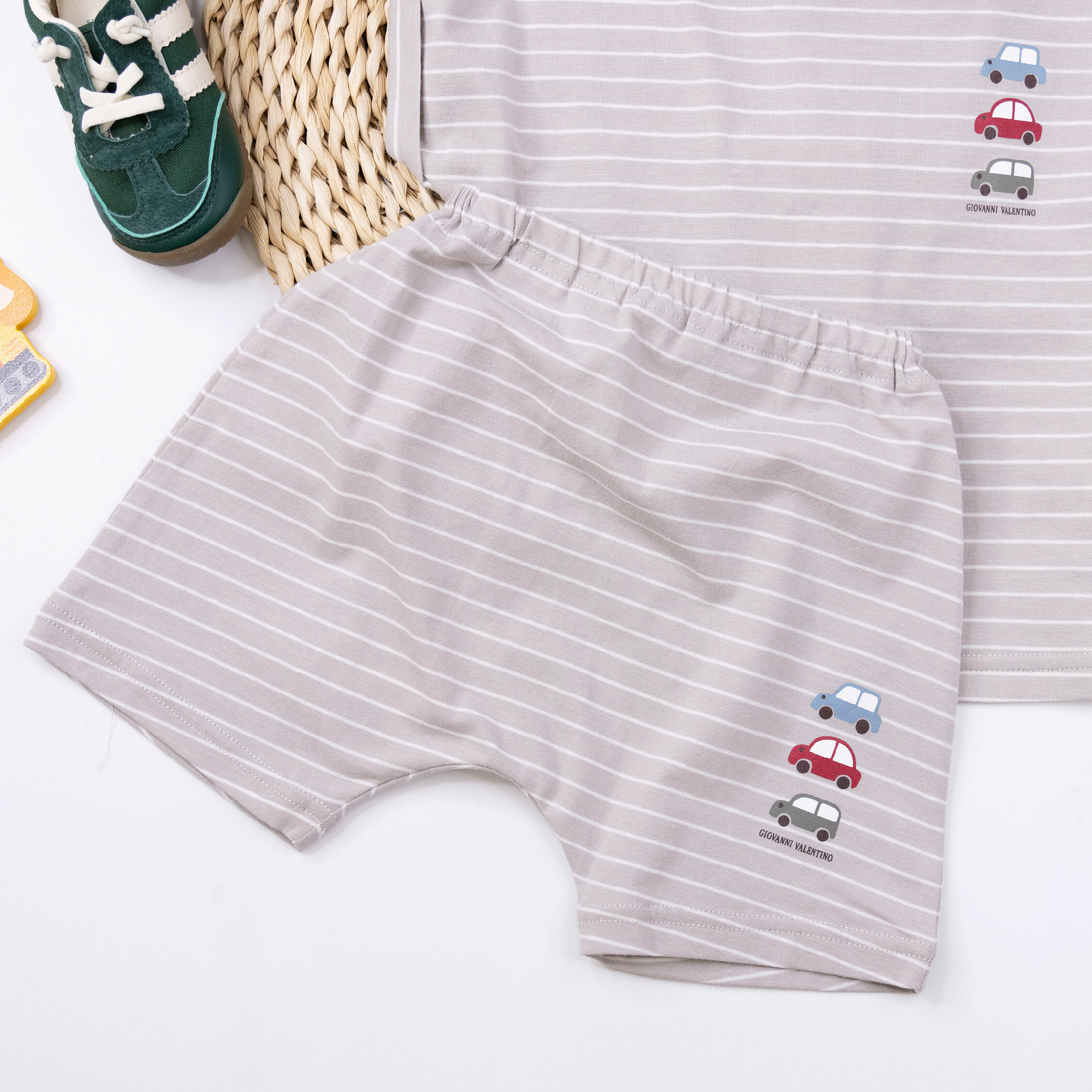 范侖鐵諾【32054】經典條紋小汽車短褲＊二色