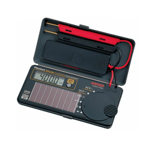 "SANWA" 日本便攜式太陽能數字萬用表