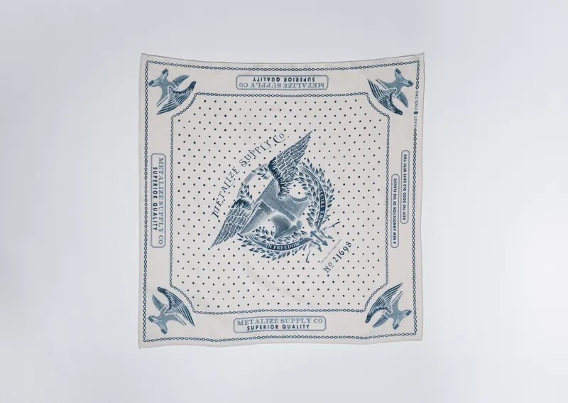 METALIZE Flying Anvil純棉復古方巾