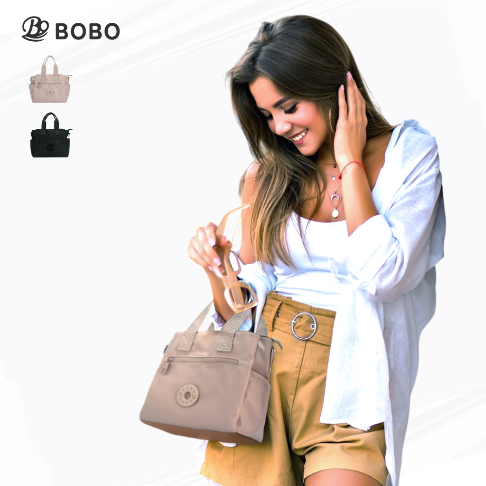 BOBO iMi多格層 兩用側背包 防潑水 斜背包 手提包 可拆卸背帶 精裝內裏